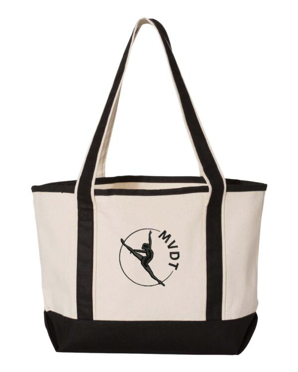 Canvas Tote with Embroidered MVDT Logo